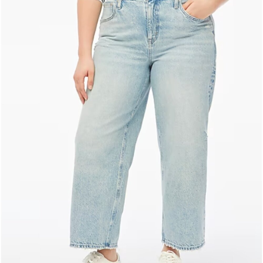 NWT J. Crew Factory 90s Vintage Baggy Jean Size 30T - Picture 4 of 16